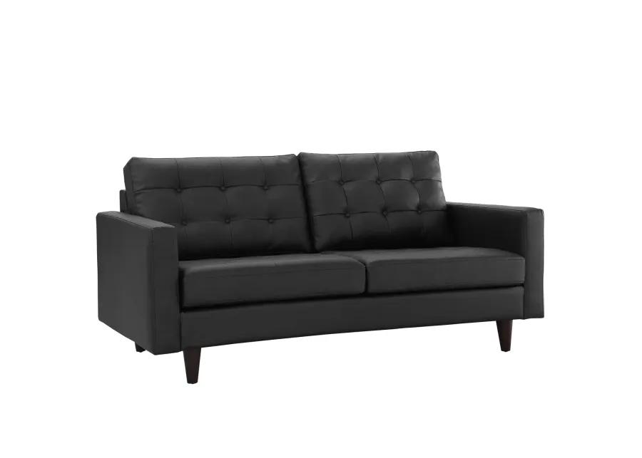 Empress Bonded Leather Loveseat