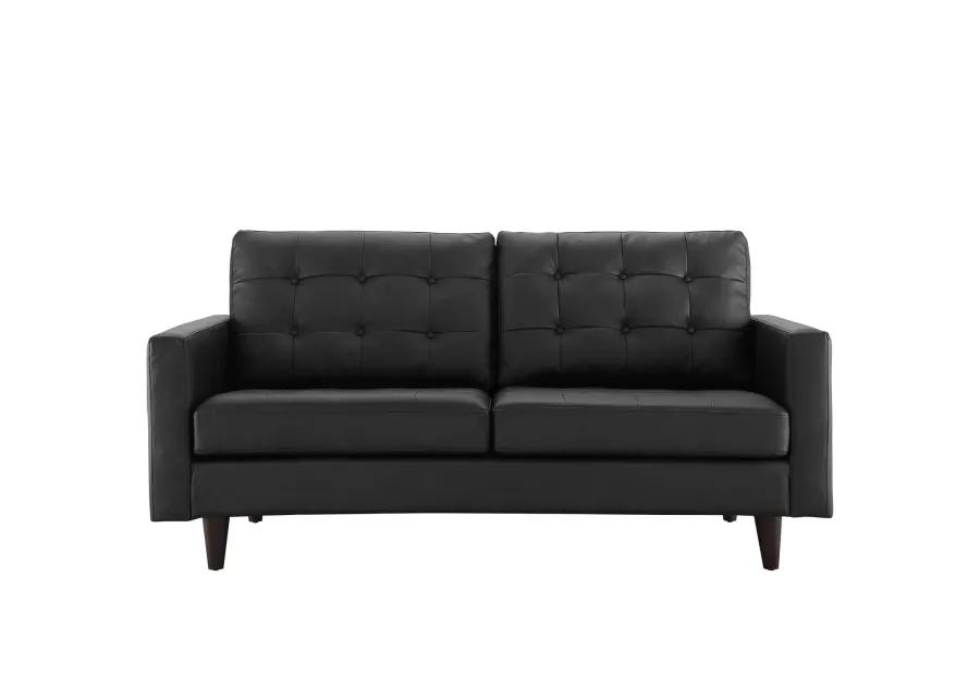 Empress Bonded Leather Loveseat