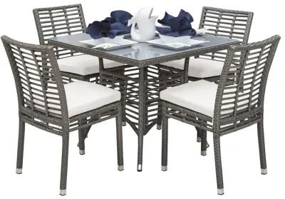 Panama Jack Graphite 5-Piece Side chair Dining Set with Cushions