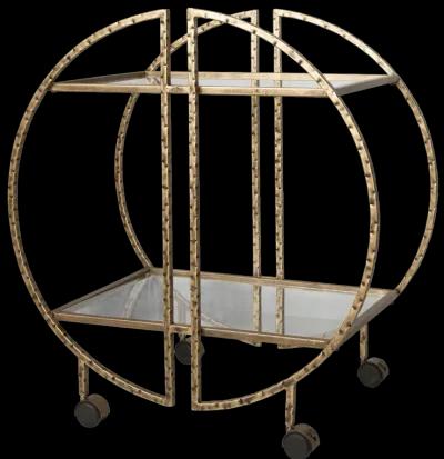 Zelina Gold Bar Cart