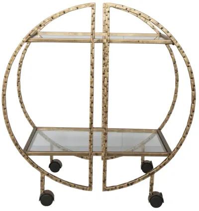 Zelina Gold Bar Cart