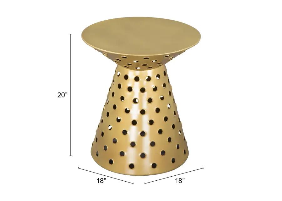 Proton Side Table Gold