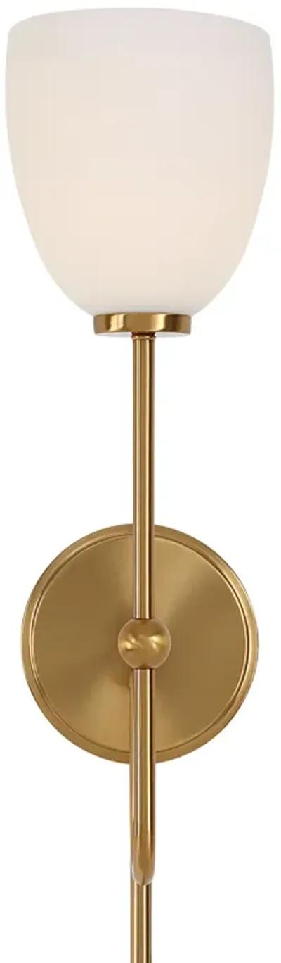 Trophy 1 Light Brass Sconce