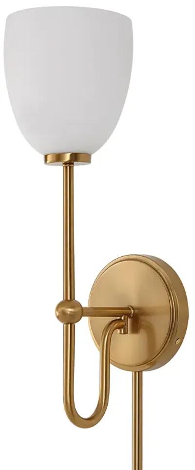 Trophy 1 Light Brass Sconce