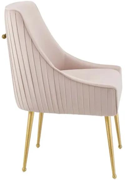 Discern Pleated Back Upholstered Performance Velvet Dining Chair