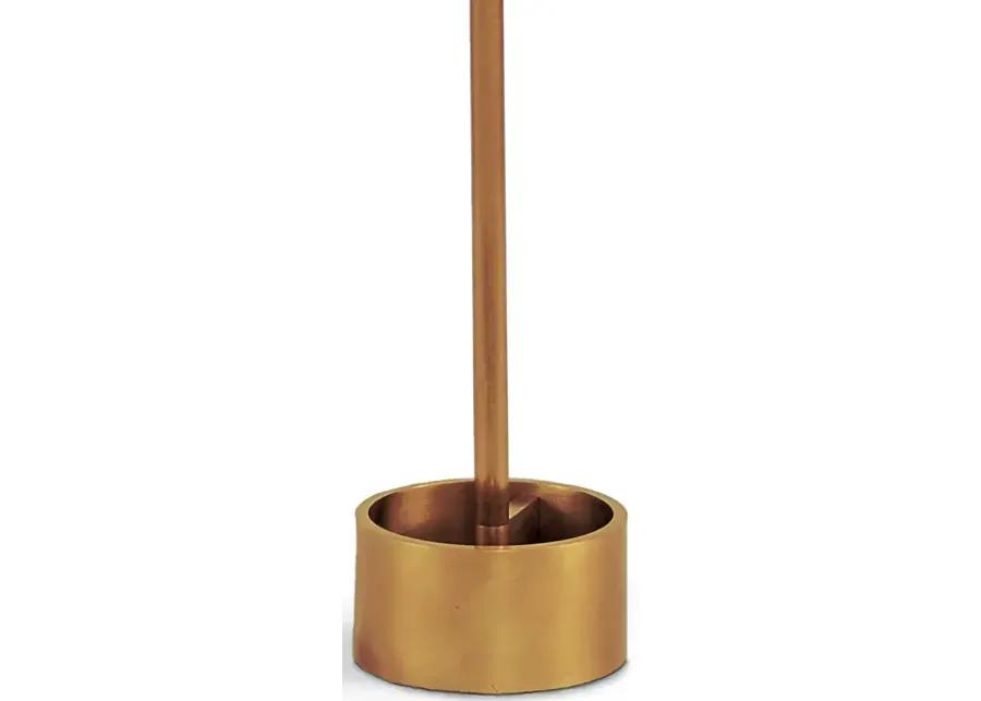 Geo Rectangle Floor Lamp (Natural Brass)