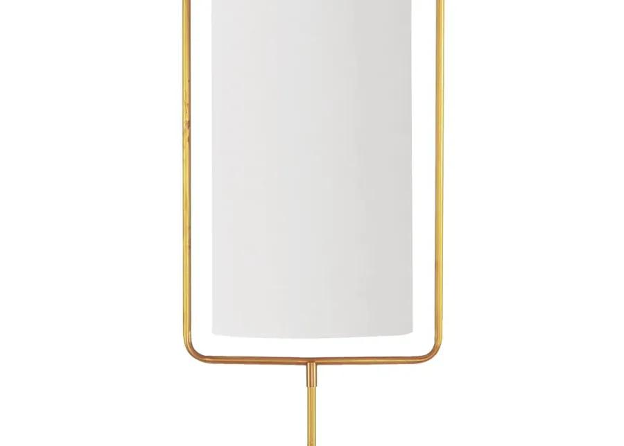 Geo Rectangle Floor Lamp (Natural Brass)