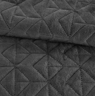 Beautyrest Quilted Plush Grey Heated Blanket