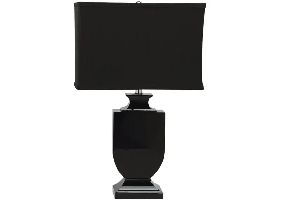 Darcy 23.5-Inch H Black Crystal Urn Lamp