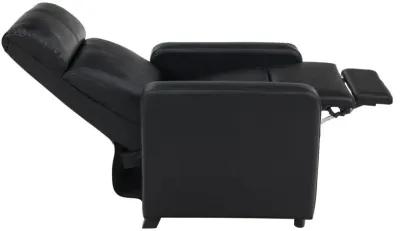 Toohey Upholstered Tufted Recliner Living Room Set Black