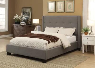 Madeleine Queen-size Wingback Platform Bed