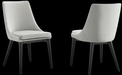 Viscount Accent Performance Velvet Dining Chairs - Set of 2