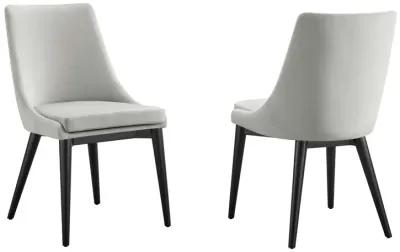 Viscount Accent Performance Velvet Dining Chairs - Set of 2