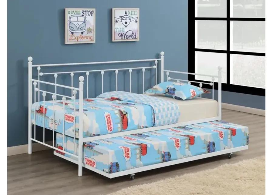 Nocus Spindle Metal Twin Daybed with Trundle