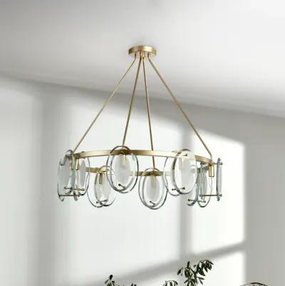 Gina 8-Light Gold Chandelier