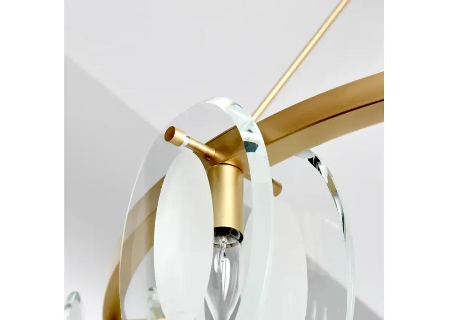 Gina 8-Light Gold Chandelier