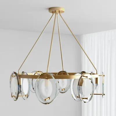 Gina 8-Light Gold Chandelier