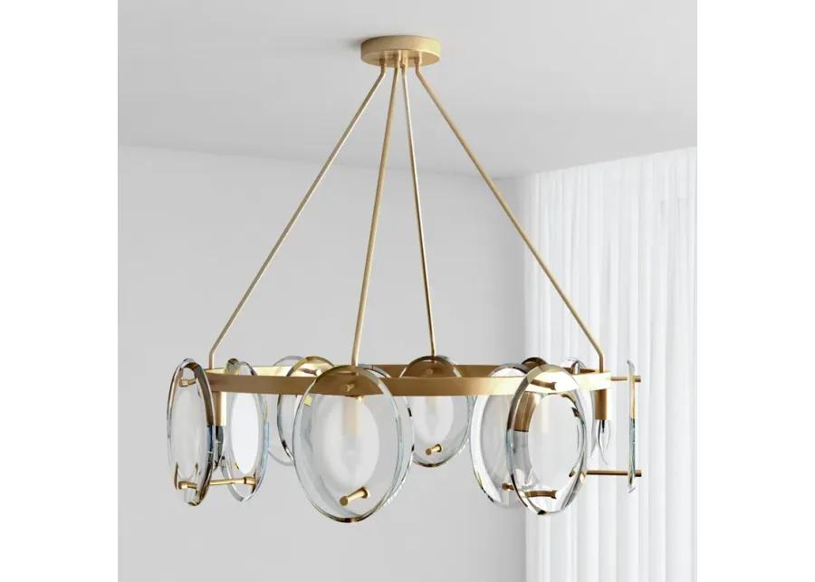 Gina 8-Light Gold Chandelier