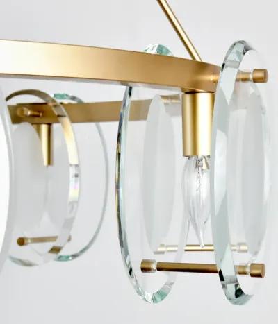 Gina 8-Light Gold Chandelier