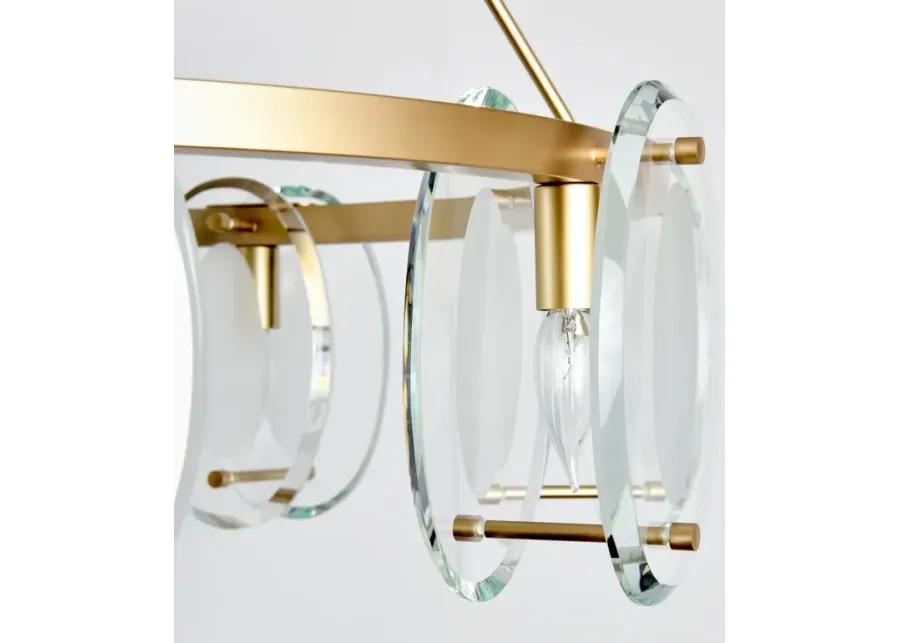 Gina 8-Light Gold Chandelier