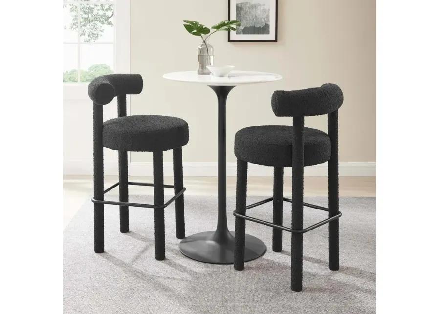 Toulouse Boucle Fabric Bar Stool - Set of 2