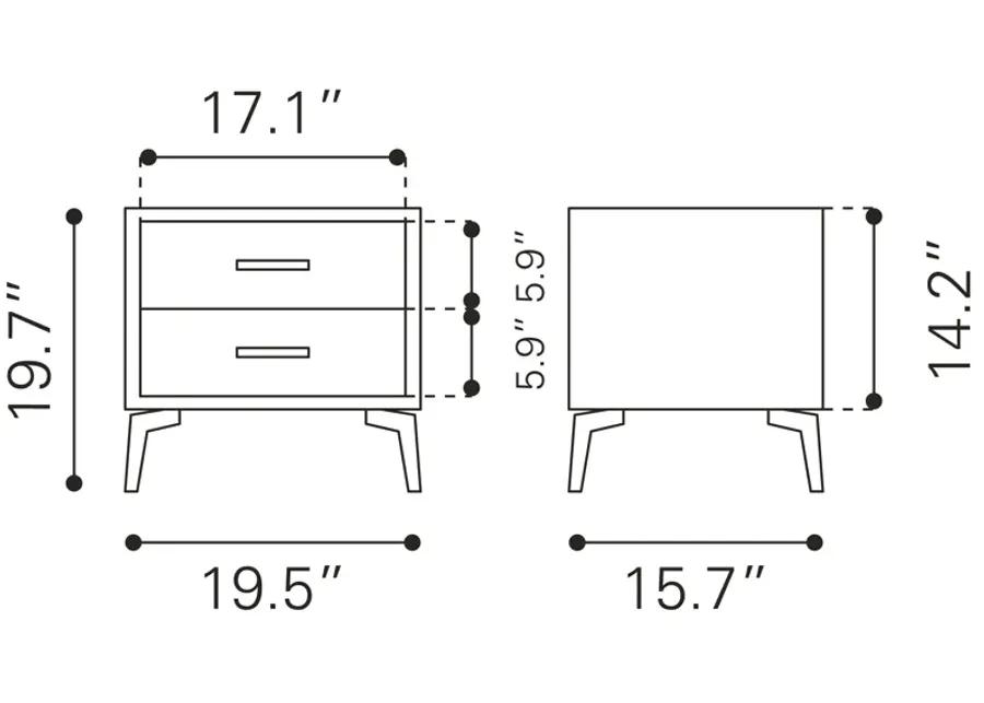 Halle Side Table Gray