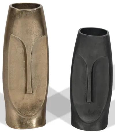 Nohea Metal Vase Gray, Small