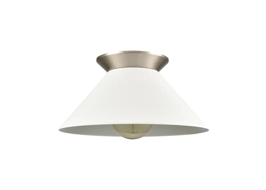 Cavendish 16'' Wide 1-Light Semi Flush Mount - Brushed Nickel