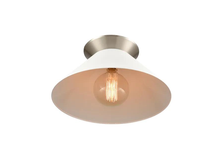 Cavendish 16'' Wide 1-Light Semi Flush Mount - Brushed Nickel