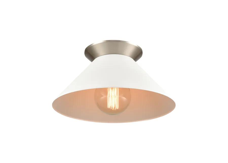 Cavendish 16'' Wide 1-Light Semi Flush Mount - Brushed Nickel