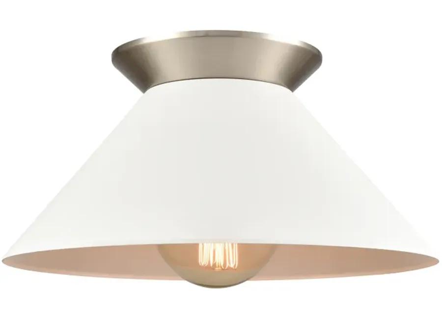 Cavendish 16'' Wide 1-Light Semi Flush Mount - Brushed Nickel