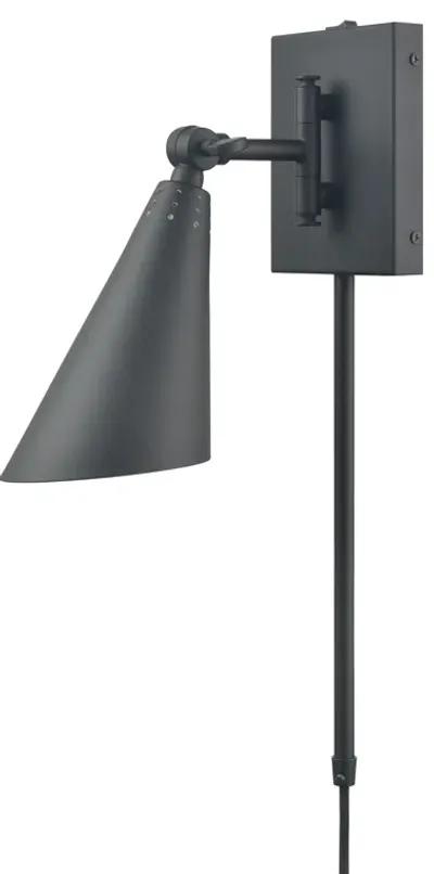 Whitmire 10.25'' High 1-Light Plug-In/Hardwire Sconce - Matte Black