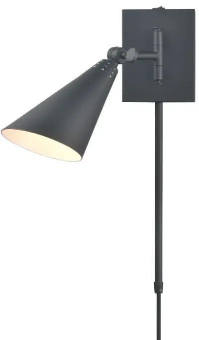 Whitmire 10.25'' High 1-Light Plug-In/Hardwire Sconce - Matte Black