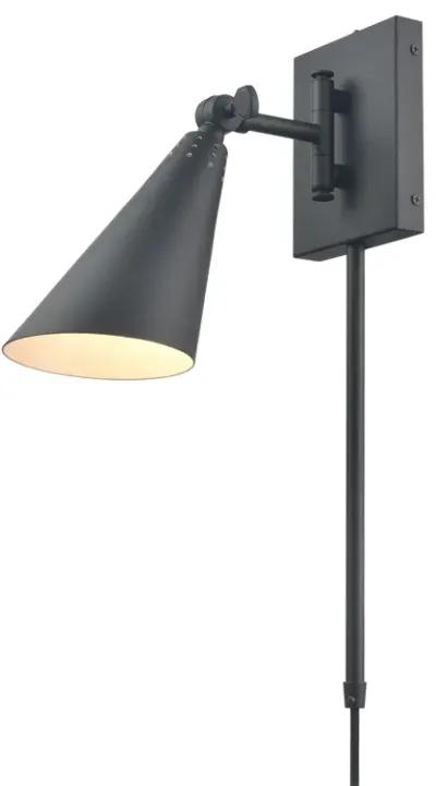 Whitmire 10.25'' High 1-Light Plug-In/Hardwire Sconce - Matte Black