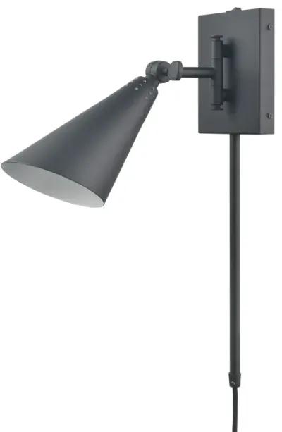 Whitmire 10.25'' High 1-Light Plug-In/Hardwire Sconce - Matte Black