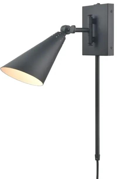 Whitmire 10.25'' High 1-Light Plug-In/Hardwire Sconce - Matte Black