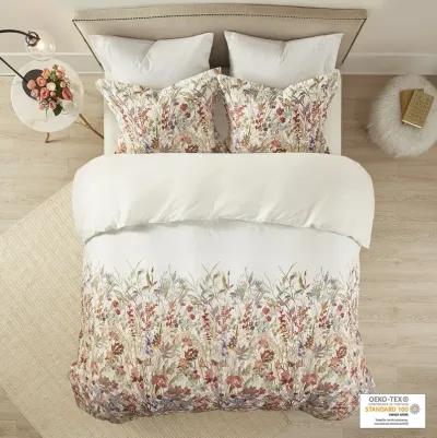 Madison Park Mariana Multi 3 Piece Cotton Printed  Duvet Cover Set