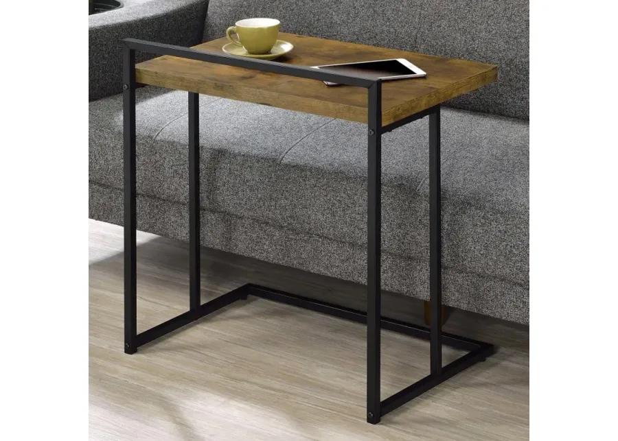 Aaliyah Rectangular Snack Table with Metal Base