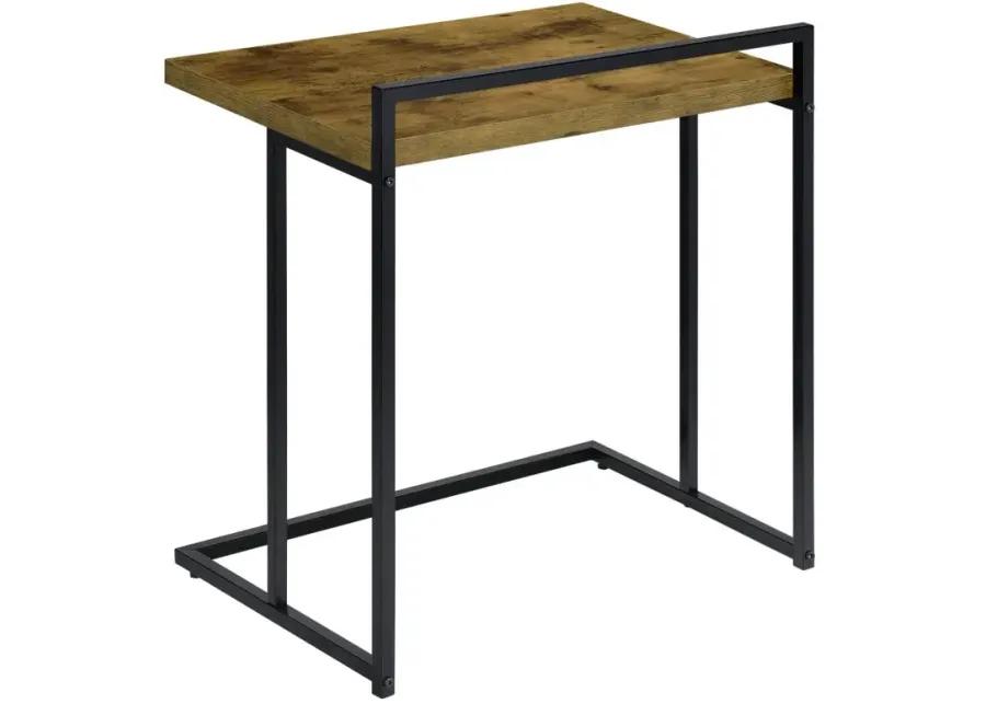 Aaliyah Rectangular Snack Table with Metal Base