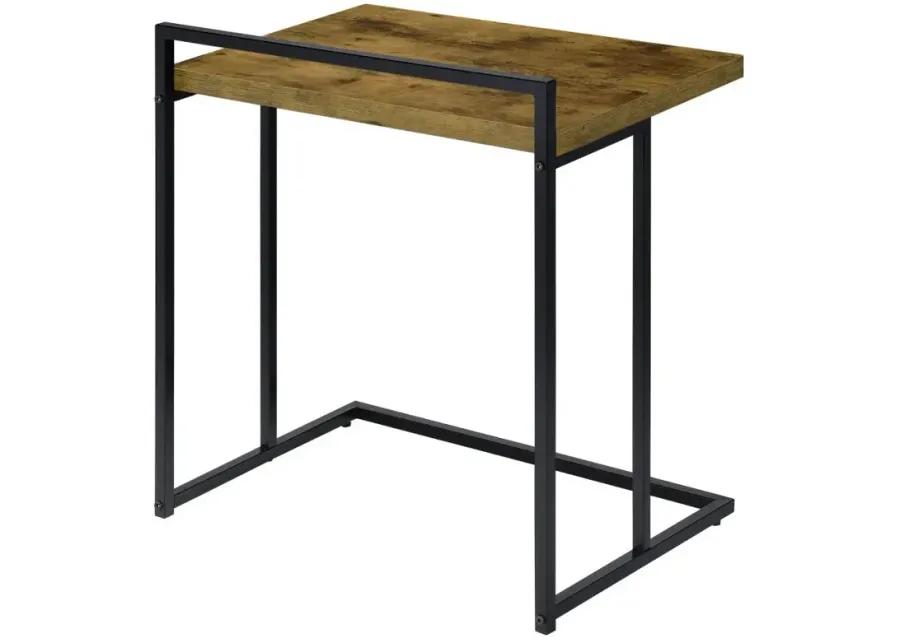 Aaliyah Rectangular Snack Table with Metal Base