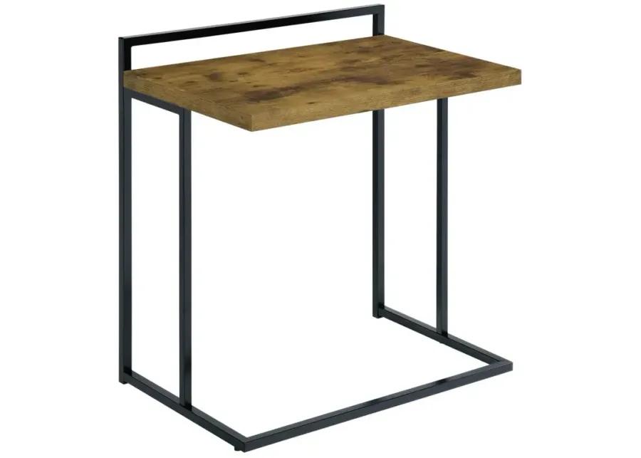 Aaliyah Rectangular Snack Table with Metal Base