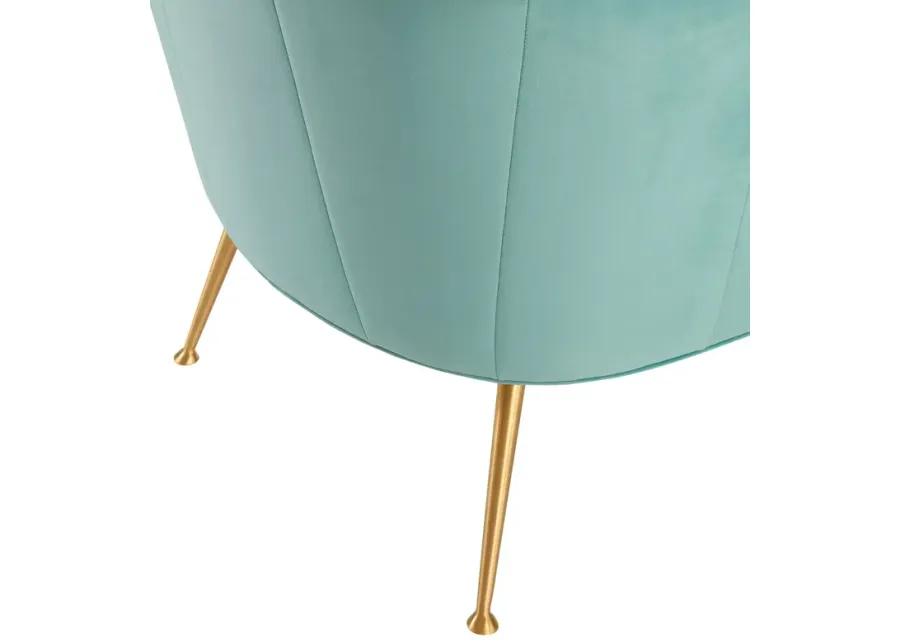 Veronica Channel Tufted Performance Velvet Armchair