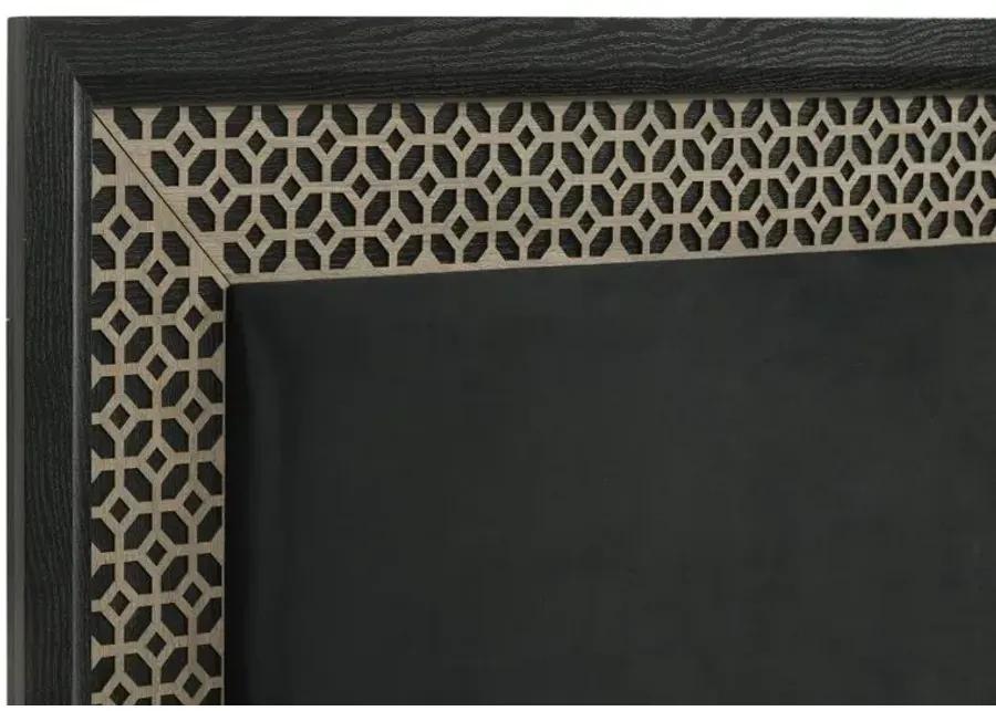 Valencia Eastern King Bed Light Brown and Black