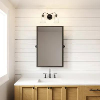 Emily 17'' Wide 2-Light Vanity Light - Matte Black