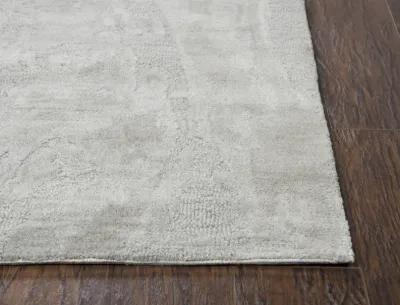 Fifth Avenue Gray Abstract Wool 5' x 8' Rectangle Rug