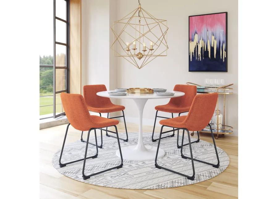 Smart Dining Chair (Set of 2) Burnt Orange