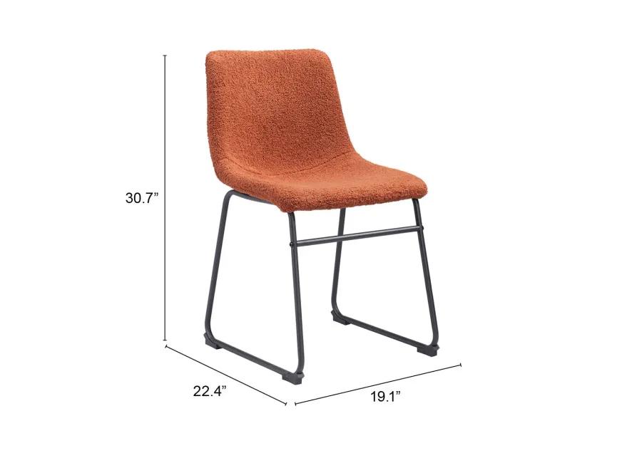 Smart Dining Chair (Set of 2) Burnt Orange