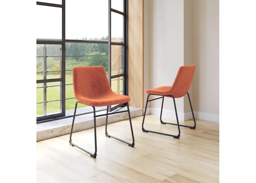 Smart Dining Chair (Set of 2) Burnt Orange