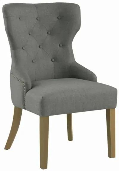 Baney Tufted Upholstered Dining Chair Grey