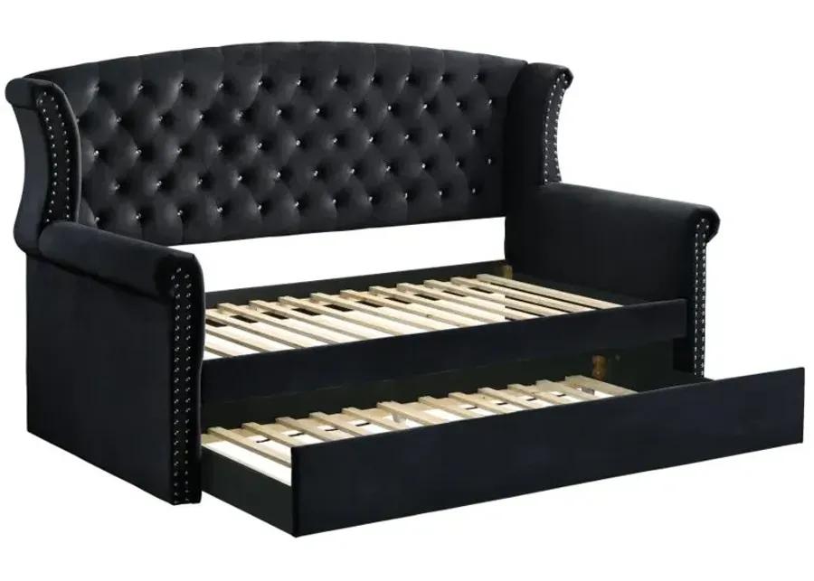 Scarlett Upholstered Tufted Twin Daybed with Trundle